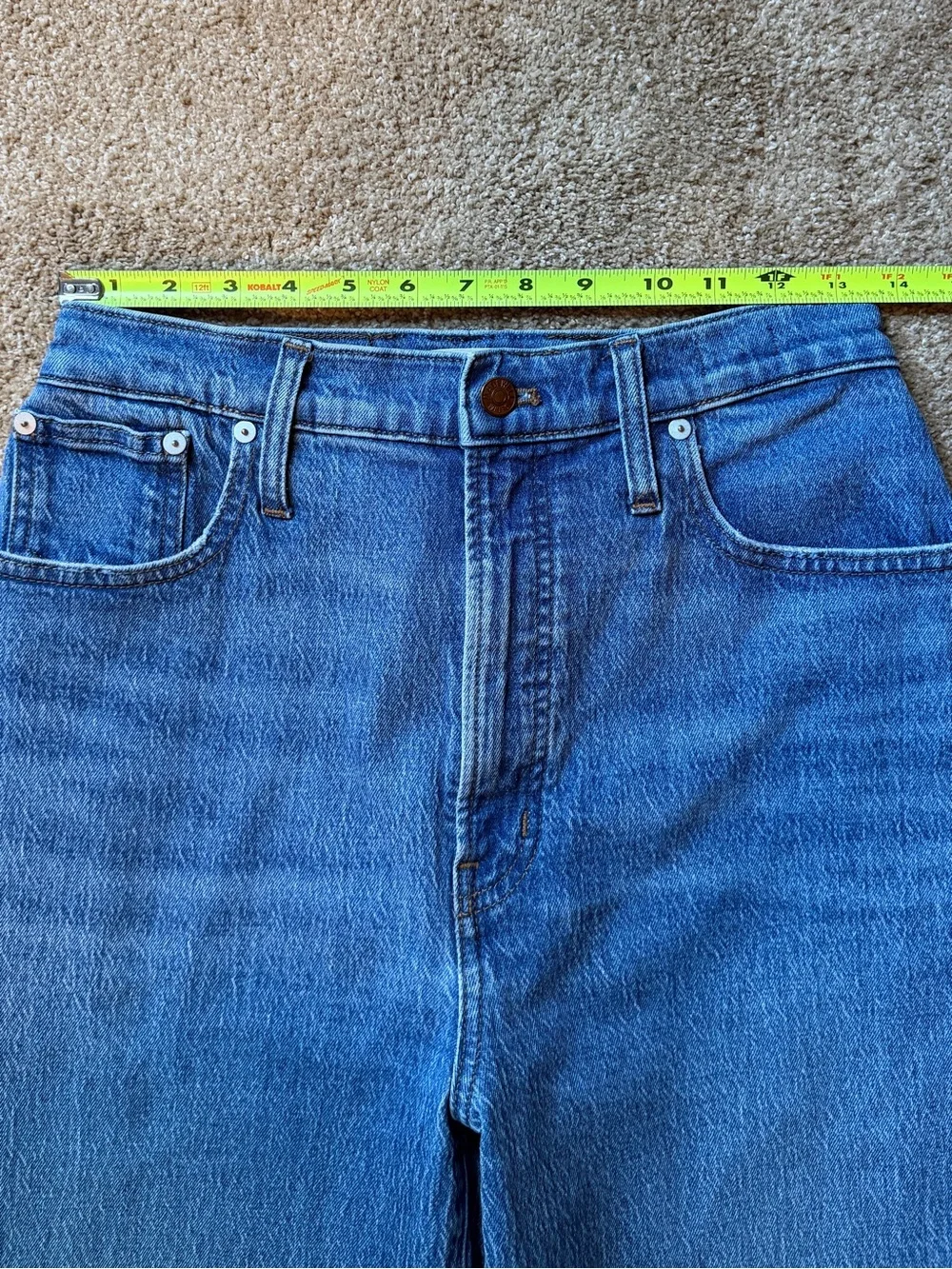 Madewell Perfect Vintage Wide Leg Crop Jeans 30T Tall Cresslow Wash